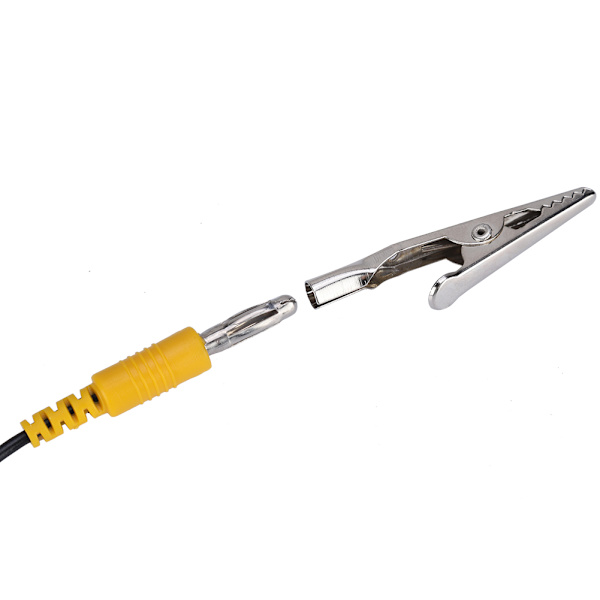 Antistatisk jordkabel PVC PU-material Antistatisk elektricitetstråd med krokodilklämma