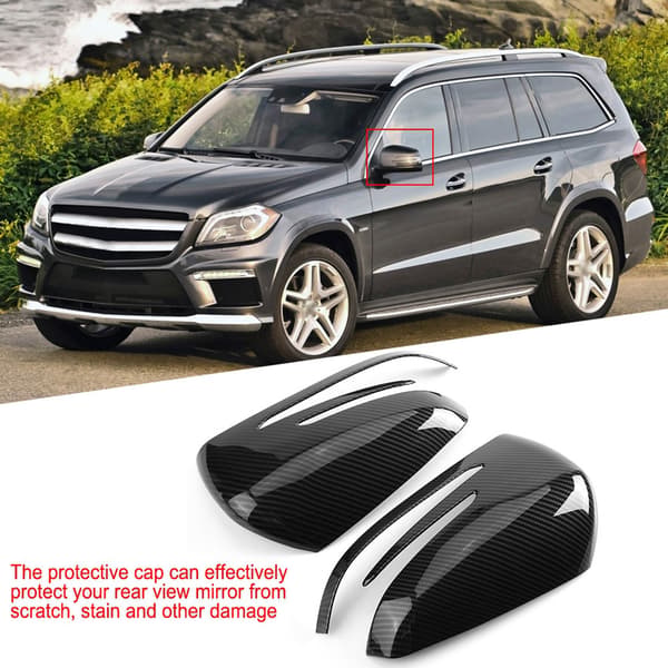 Sidespejl i kulfibercover til Benz A B C E GLA Class W204 W212