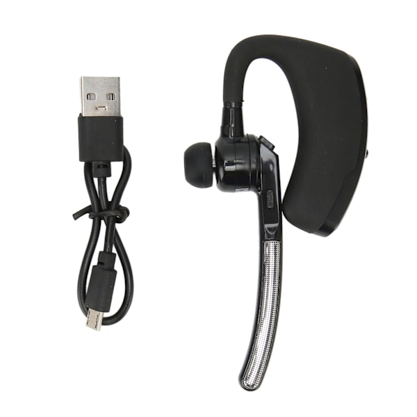 Bluetooth-hörsnäcka multifunktionsbrusreducerande handsfreesamtal Inbyggd mikrofon Single Ear Headset för bilkörning Business Office