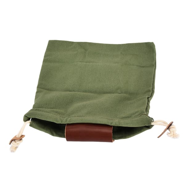 Lädercanvas foderpåse Bälte fruktplockningsväska Kompatibel med campingfruktinsamling Army Green