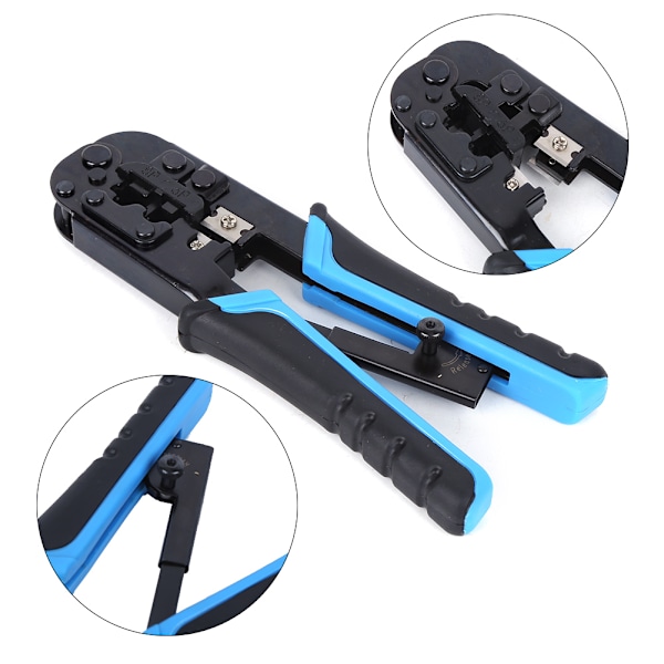 RJ45 RJ11 Netværks Tang Dobbelt Brug 8p6P Krystal Hoved Crimper Cutter Crimping Stripping Tool