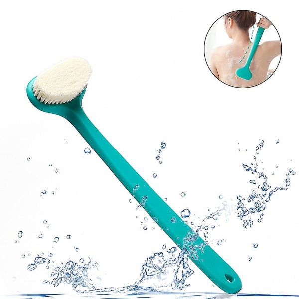 Bath Body Brush Shower Back Scrubber Langt håndtag - cellulite & exfoliat Green