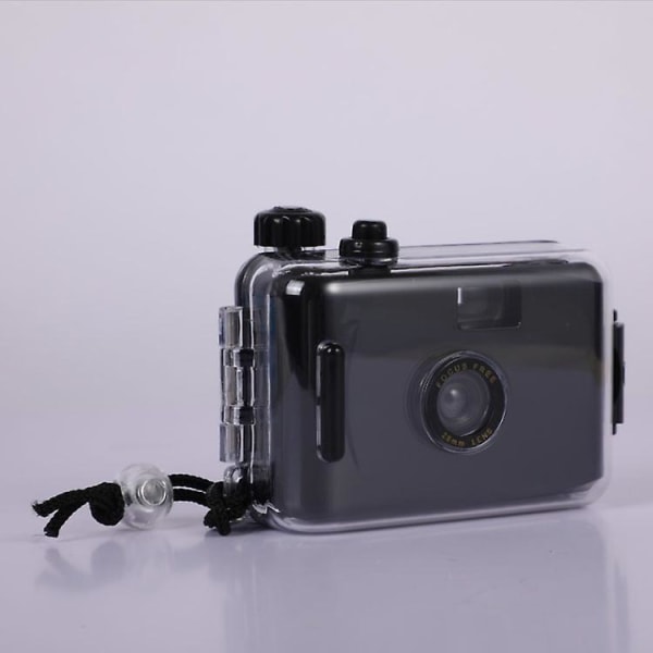 Återanvändbar filmkamera for engangsbrug Black Waterproof Film Camera