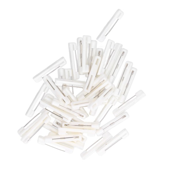 200 stk Navne Plastnåle Tilstrækkelig Mængde Nem at Bruge Praktiske Sikkerhedsnåle til DIY Brosche Smykker Fremstilling Syning