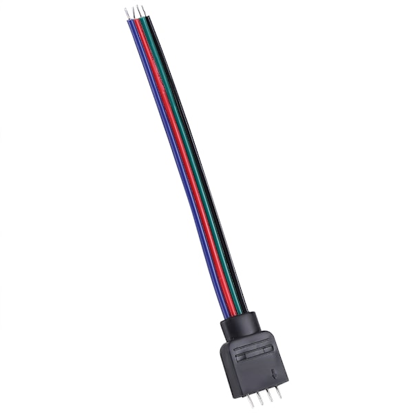 20st 4-stifts kabelanslutningsledningar för 5050/3528/3014 RGB LED Strip-ljus 10 cm längd hane