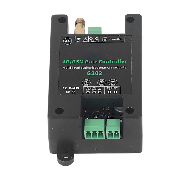 G203 GSM grindöppnare 3G 4G garagedörråtkomst Fjärrkontroll Support Fjärrstart Återställ DC9‑36V