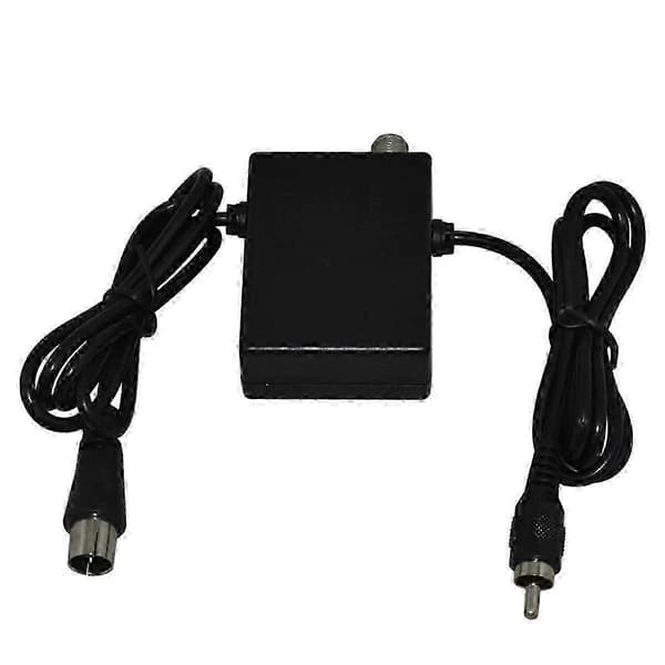 3-i-1 RF-enhetsadapterkabel automatisk TV-spelswitch för SNES for-Good Musta