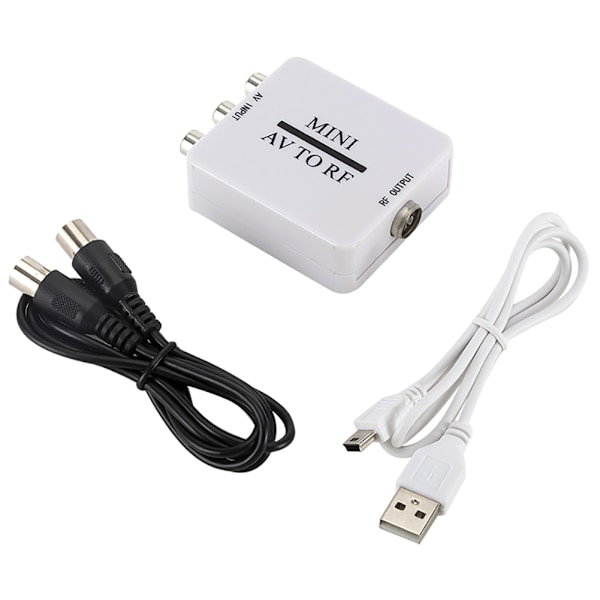 AV till RF-omvandlarbox TV-signalomkopplare RF 67,25Mhz 61,25Mhz AV till RF