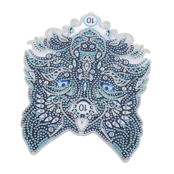 Strassmålning Suncatchers Wolf Mönster DIY Hantverk Strassmålning Hängande för sovrum