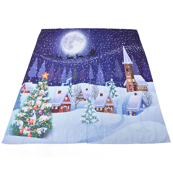 Julgardiner Klassisk Design Tryck Xmas Traditionell Vintersäsong Tema Fönstergardiner för sovrum Vardagsrum150x166cm Jul 12