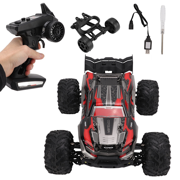 SCY‑16102 1/16 fuldskala 2,4G 4WD 38km/t RC bilmodel med LED-lys RC Crawler Off Road Truck Legetøj Rød