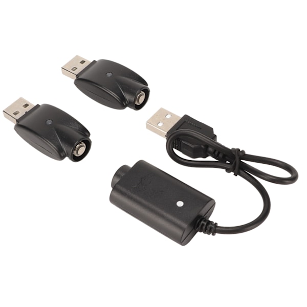 Smart USB-lader til USB-adapter med LED-indikator Intelligent overopladningsbeskyttelse Sort