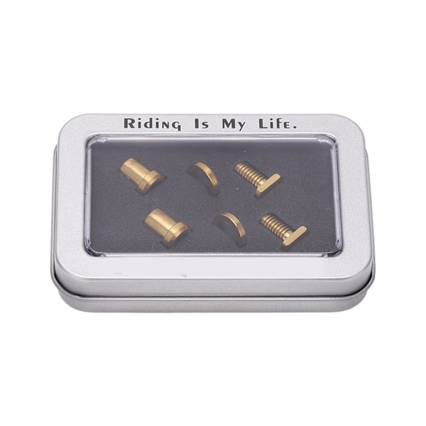 RISK 6 stk/boks Titanium Alloy Bolt Kit for Shimano Sykkel Oppgraderingsdeler Gull (6 stk/boks)