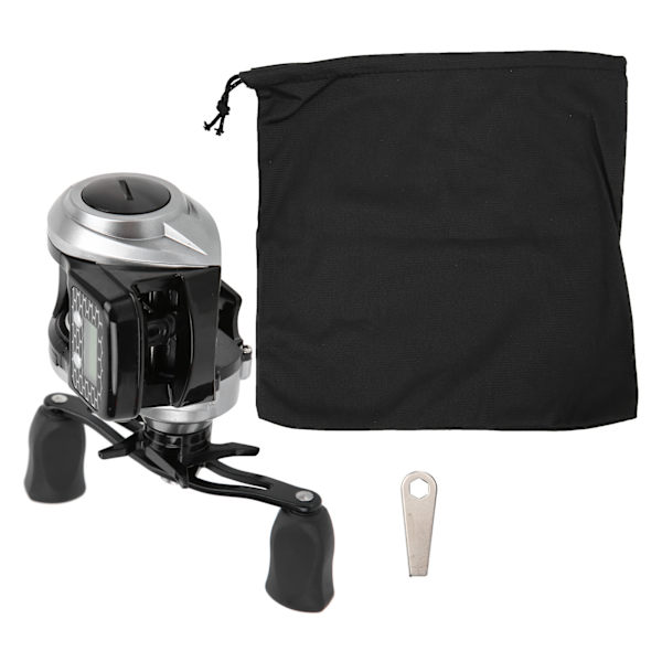 Digital Display Baitcasting Reel 16+1BB 6.3:1 Utväxling Centrifugalbroms Fiskehjul (Silver Dual Arm Right Hand)