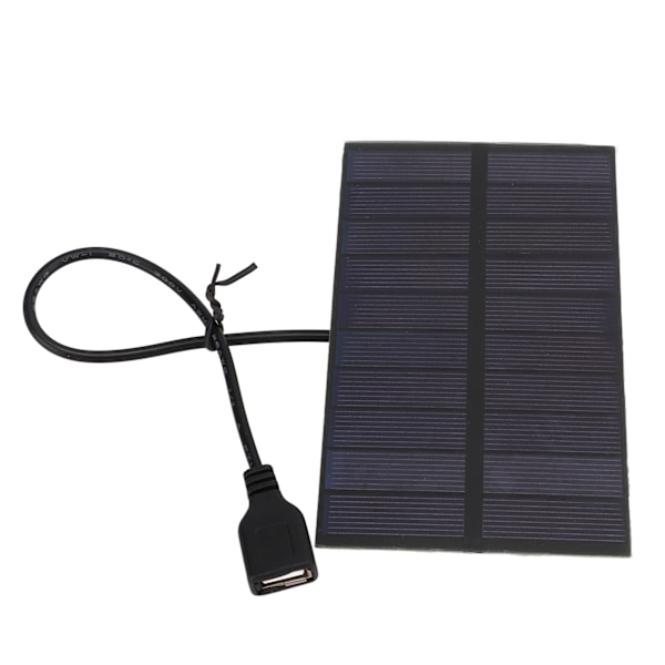 1,5W 5V Monokristallin Silikon DIY Solpaneler med USB-gränssnitt Flexibelt Mini Solpanel