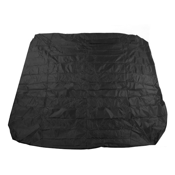 Støvdæksel til udendørs badekar 190 Sølvbelagt Polyester Taft Vandafvisende Hot Spring Cover Quadrate Spa Bad Regnsikkert Dæksel 210x210x30cm Sort