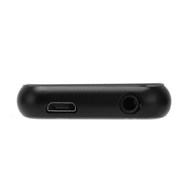 1,8 tommers MP3-spiller Bluetooth 5.0 Støtte for FM-radio E-bok HD støyreduksjon 16GB Flashminne Musikkspiller for Sport Svart 32GB minnekort