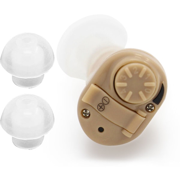 1 stk Mini liten usynlig oppladbar høreapparat støyreduksjon lydforsterker, modell: flerfarget