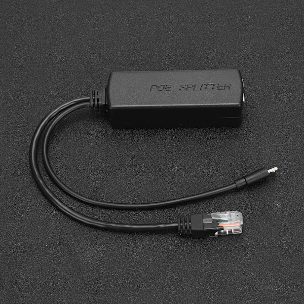Ethernet DC48V til DC5V Power POE Splitter Adapter Injektormodul USB-kontakt