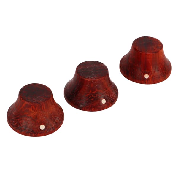 3 st Elgitarrknopp Eco Friendly Wood Gitarr Volymkontrollknopp Byte Redwood