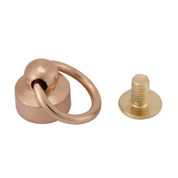 20 st Nitar Fästelement DIY Läder Hantverksväska Telefonfodral Kedjeväska Skruvar 8mm Set Guld
