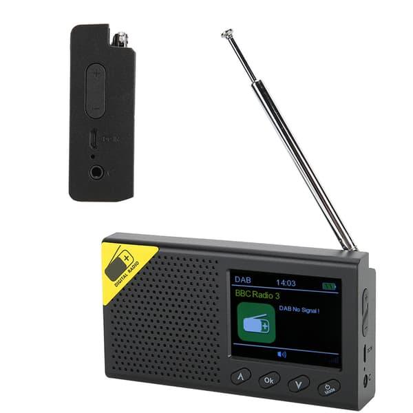 Bærbar Digital Radio til Hjemmebrug for DAB 2.4 Tommer LCD Display Stereo Output