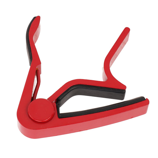 Guitar Capo Stærk fjeder ridsefast legering med høj hårdhed Guitar Capo med 5 valg rød