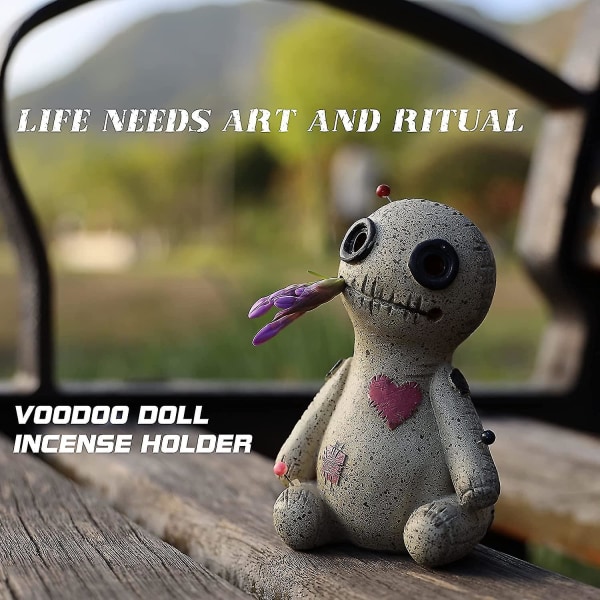 Ctmw Voodoo Doll Cone Brænder, der kommer røg ud af øjnene og mundvigene