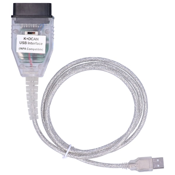 1224V OBD-kaapeliadapteri kytkimellä K+CAN K+DCAN autojen vikadiagnostiikkatyökalulle