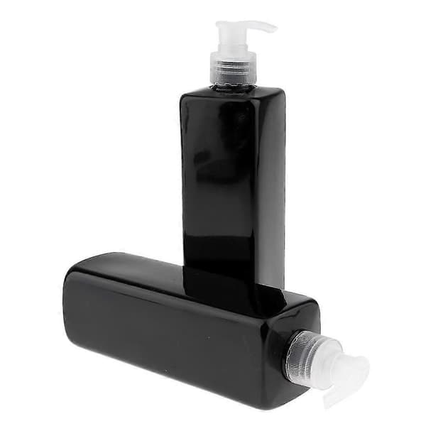st 500 ml store, tomme, sorte plastflasker med lotionpumper, perfekte til dispensering - sort pumpe, 500 ml Clear Pump
