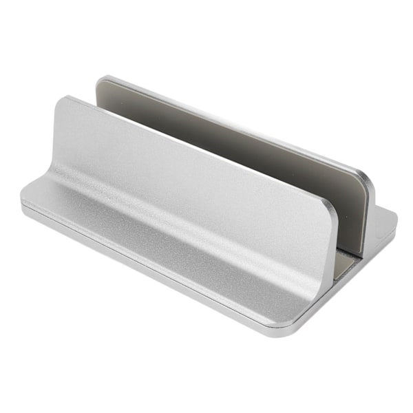 Vertikalt Laptopställ Grått Justerbar Bas 3D Böjd Design Silikonbotten Laptop Datorhållare för Kontor