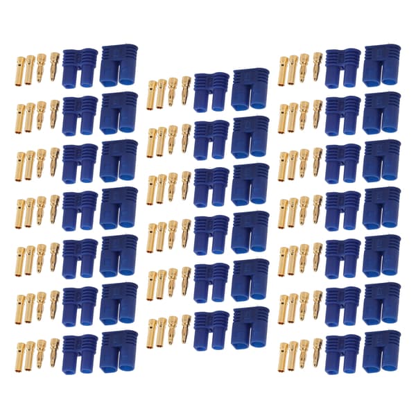 20 sæt EC2 batteristikforbindelser EC2 hun-han-stikadapter til RC Lipo-batteri