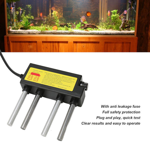 Vattenelektrolysator med läckagesäker säkring Plug and Play Vattenkvalitetselektrolysator för dricksbrunnsvatten 100-240V amerikansk kontakt
