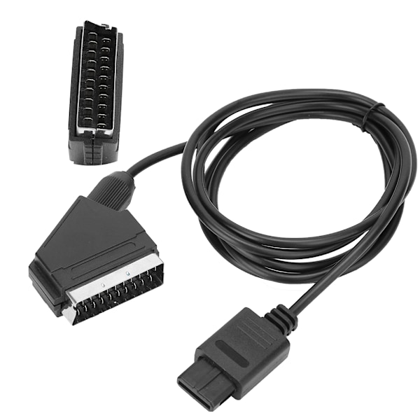 3 kpl ammattimaiset 1,8 m RGB Scart-johdot pelikonsolien liittämiseen televisioon NGC/N64/SNES