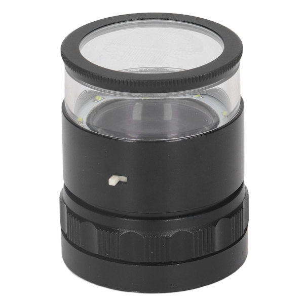10X upplysta juvelerare lupp utbytbar skala 8LED-ljus 28 mm fältluppförstoringsglas