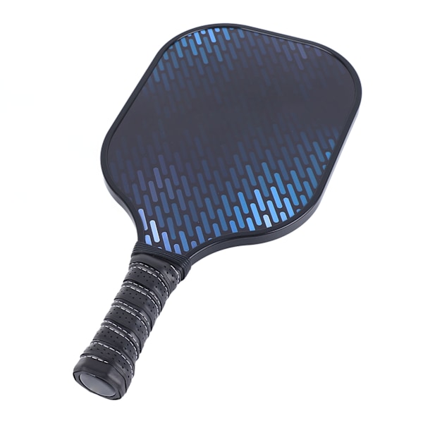 Pickleball Paddles Set Fashionabla kolfiber lätta pickleballracketar med 2 bollar och bärväska Svart Blå