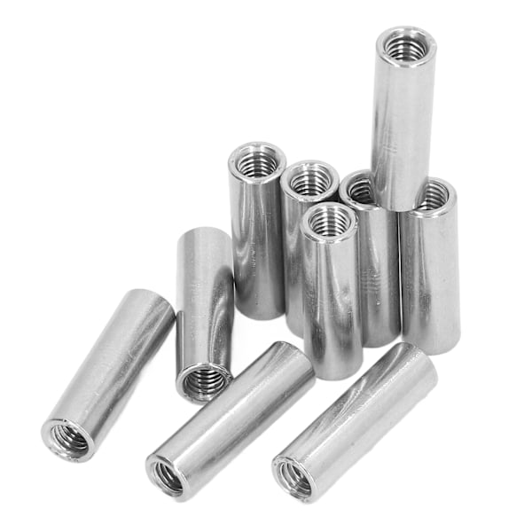 10 kpl sisäkkierteinen liitäntämutteri M8 X 1,25 12 L40 mm pyöreä muoto liitäntämutteri Sarja liitäntää varten