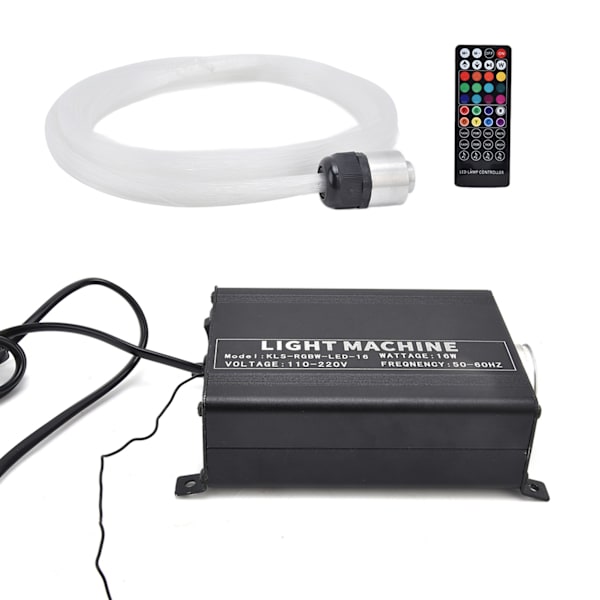 RGBW fiberoptisk lampe med 40-knappers fjernkontroll Star Taklampe Kit for KTV Bar Innredning 100-240VUS