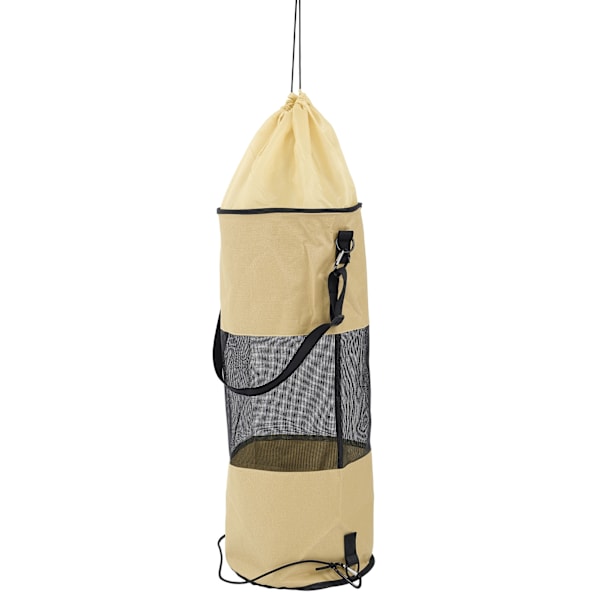 Båt Søppelposer Gjenbrukbare Vanntette Bærbare Mesh Søppelposer for Båt Søppellagring Khaki