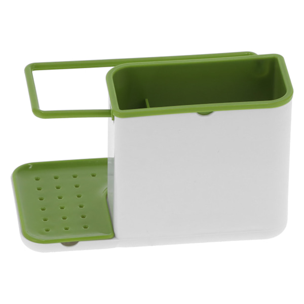 Dräneringsställ Disktrashållare Badrumsförvaring Organizer Desktop Tvålbehållare Badrum Duschtillbehör för badrum Dusch Kök ToalettGrön