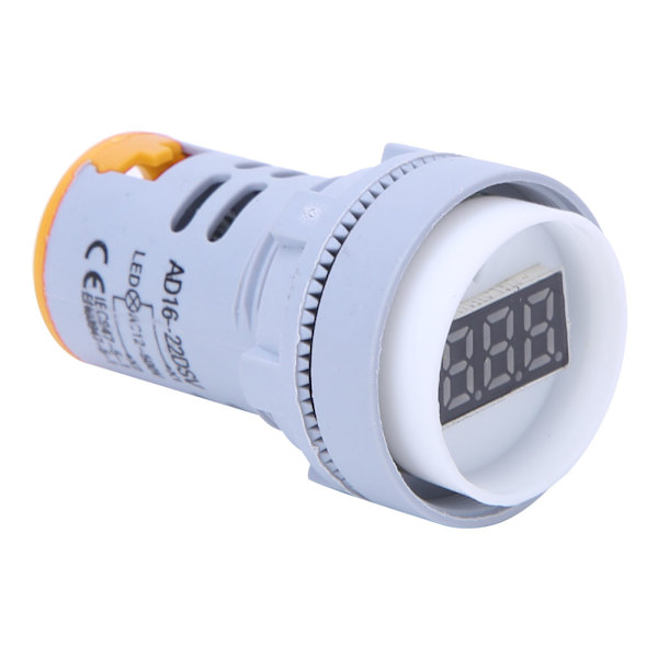 AD16-22DS LED-indikatorlampe Digitalt display Voltmeter AC 60V-500V Spændingsmåler Gul
