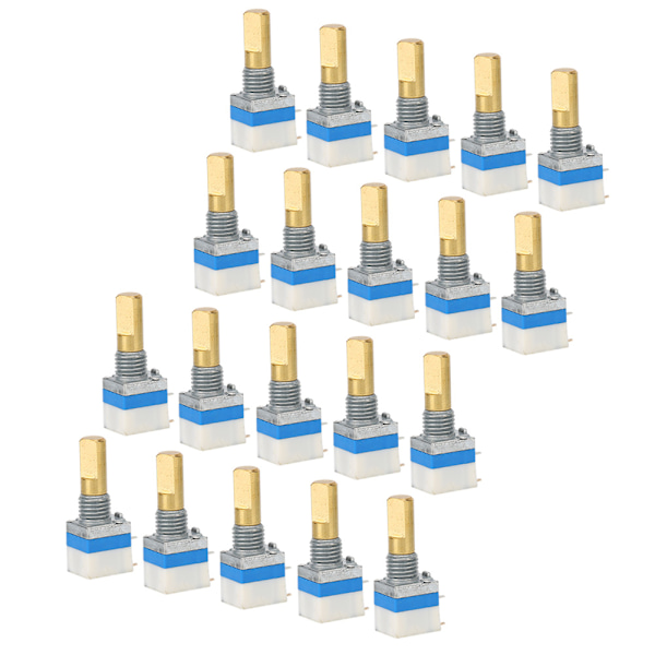 20 STK 3107 Lydstyrkeknapper Walkie Talkie Aluminiumlegering Passer til UV5R BF‑888S TK3107