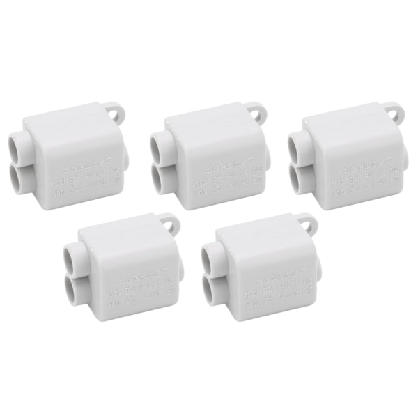 5 stk Splitter Wire Connector 1 ind 2 ud Messingledere High Power Hurtig Ledningsforbindelse terminalblok 1000V 100A