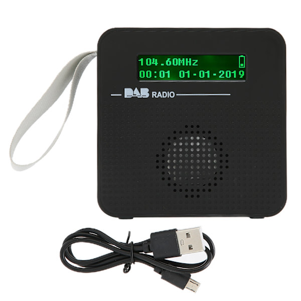 Digital Radio Bærbar Bluetooth FM-radio med DAB/DAB+ for turer utendørs