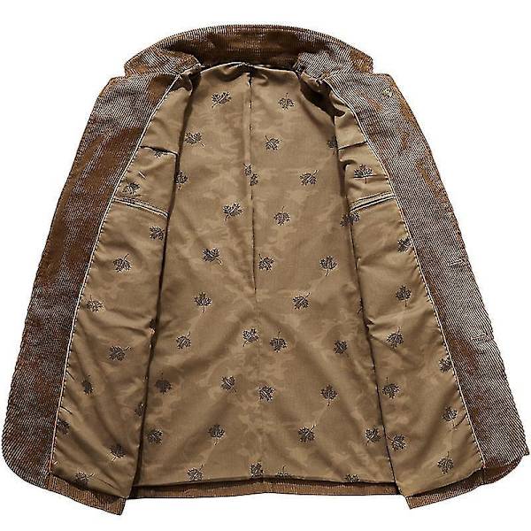 Vintage Ruskea Korduroa Miesten Rentoutunut Blazer-Puku Urheilutakki