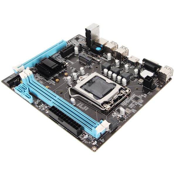 Skrivebords Hovedkort H61 6 USB2.0 DDR3 M.2 NVMe NGFF 100Mbps LAN Micro ATX Hovedkort for LGA1155 Sokkel I3 I5 I7