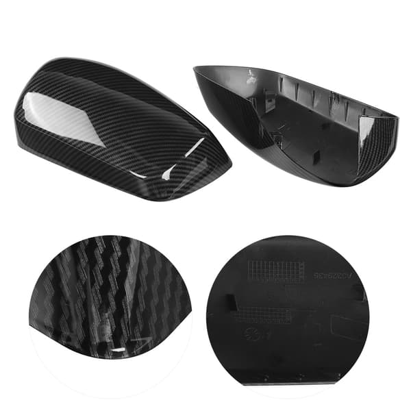 【NX】2st Backspegelkåpa Kolfiberstil CWBWM12RPLMT Passar för E60 E61 E63 E64 0308