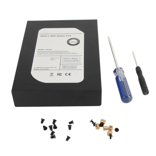 5-portinen M.2 SATA SSD - 3,5 tuuman SATA3.0-sovitin 6Gbps JBOD-kotelosovitin Win 7 8 10 11:lle 2230 2242 2260 2280 SSD:lle