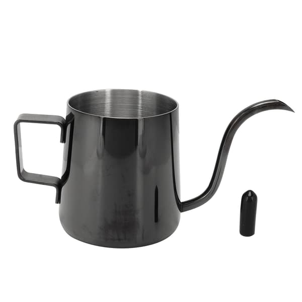 240 ml 304 rustfrit stål slank gryde Mini manuel kaffemaskine Kompatibel med hjemmerestaurant Lys Titanium Sort