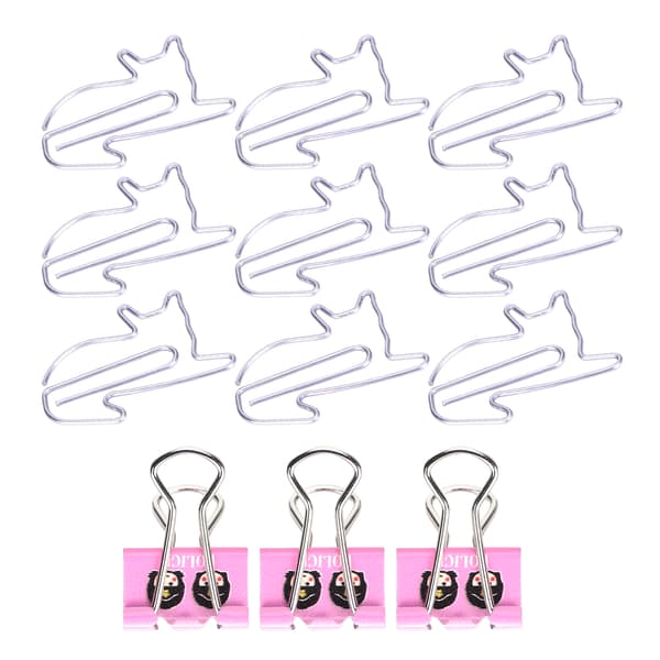 15 st Binder Clips + 45 st Gem Set Kontorsmaterial Skolmaterial Fixeringsverktyg